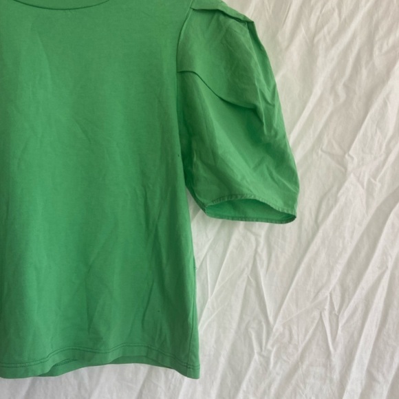 Zara VOLUMINOUS PLEATED TOP Puff  Blouse, Size Small - Picture 4 of 14